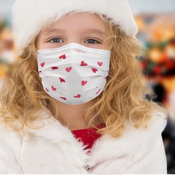 3 SEALED BAGS (10 in each bag) KID GIRL PINK DISPOSABLE MASKS - Picture 5 of 6